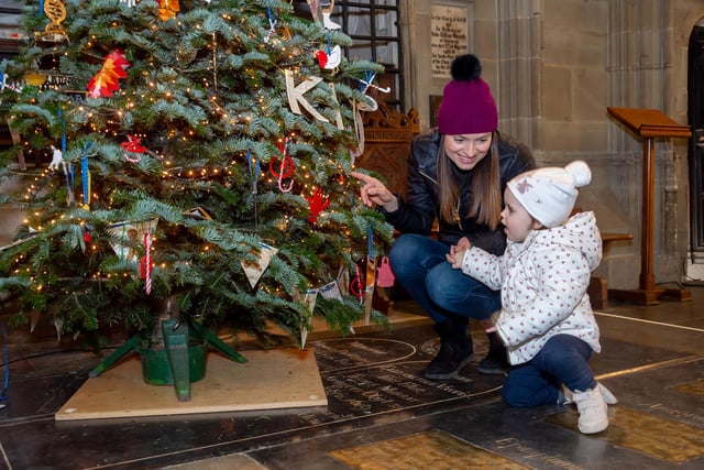 St. Marys Church, Warwick is celebrating the largest number of decorated trees ever this year, with it's annual Christmas Tree Festival, now open to the public.

Pictured: Laura & Emilia Smith

Photo by Mike Baker