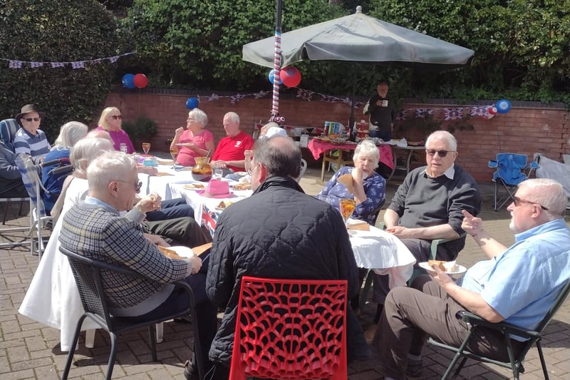 Garden Court, in Priory Road, held their own coronation celebrations. Photo submitted