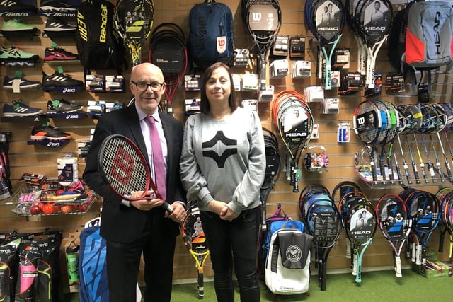 Matt Western visits Warwick Sports on Small Business Saturday