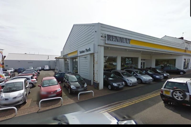 The congregation for this Railway Terrace building used to be the Renault range - one of several main dealers that have since disappeared from the town.