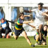 Rugby School competing in their International U18 Sevens Tournament on Saturday. Photo: Nick Browning/www.nickbimages.com