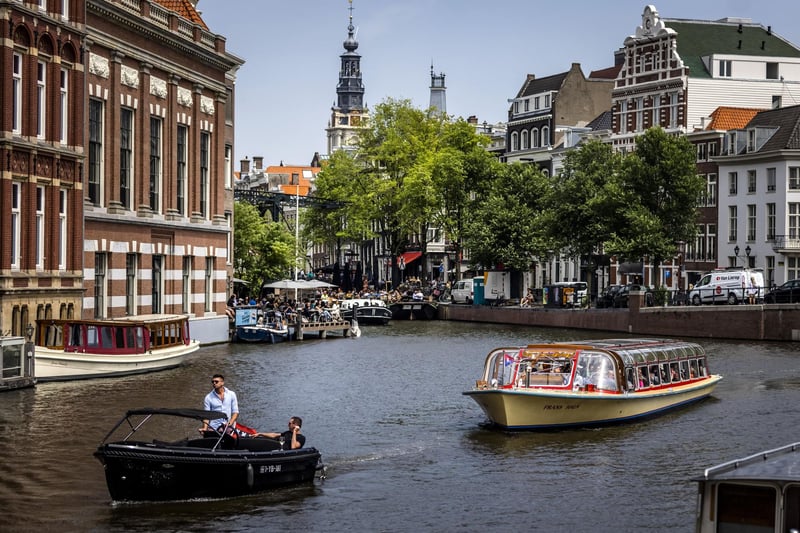 Hop on a tour boat and enjoy a guided trip. Free trip included with I amsterdam card.