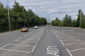 The accident happened near Rugby Cement. Google Street View.