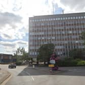 A decision is still awaited on the fate of the landmark former HQ of Cemex in Rugby town centre. Photo: Google Street View.