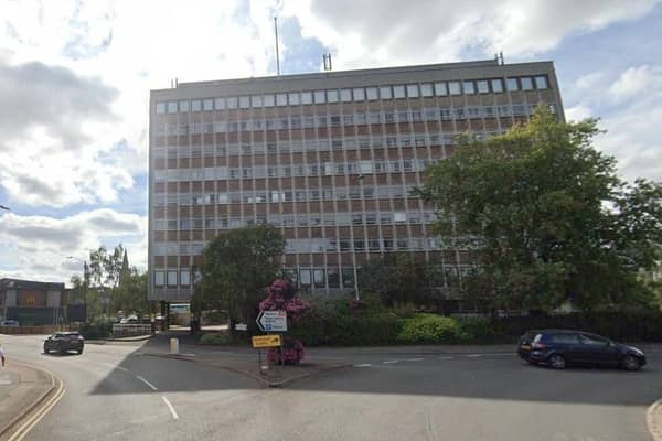 A decision is still awaited on the fate of the landmark former HQ of Cemex in Rugby town centre. Photo: Google Street View.