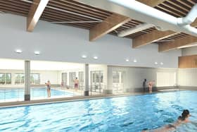 How the new pools at Abbey Fields could look after work is completed. Photo supplied by WDC