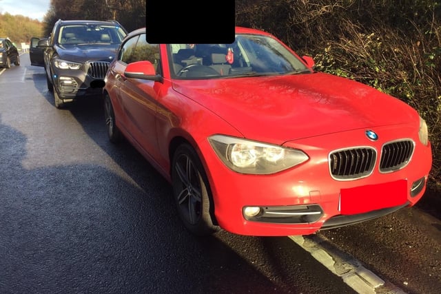 A BMW driver tried to hide his drugs by throwing a bag of cannabis out of the window during a police chase near Leamington.
He eventually pulled over and gave himself up - but officers had already spotted the earlier incident and recovered the bag, which was thrown onto a grass embankment on the A46 near Leamington.
The driver was arrested after providing a positive drug test and, after the bag was found, further arrested for possession of cannabis.