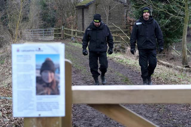 Police leave after searching an out building next to the river as the search for Nicola Bulley continues (Credit: Tom Maddick/ SWNS)