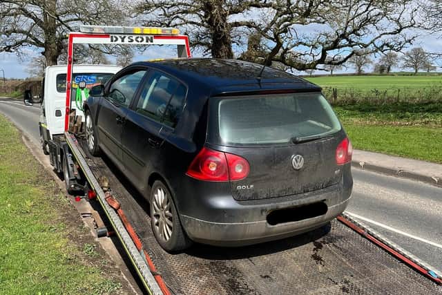 Officers got more than they bargained for after stopping another VW Golf, this time in Clinton Lane, Kenilworth.