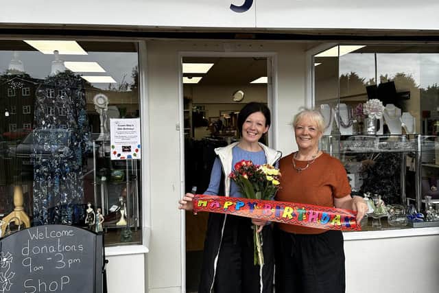 Nikki Brooks, Retail Operations Manager (Left) and Jeannette Emery, Shop Manager for the last 19 years (right)