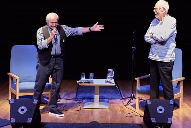 Colin Hall and Bob Harris on stage (photo: Mark Tipping Photography)