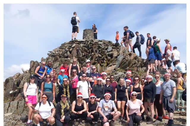 The council team from a previous Snowdon climb. Photo by Warwickshire County Council