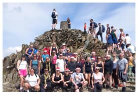 The council team from a previous Snowdon climb. Photo by Warwickshire County Council
