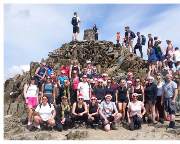 The council team from a previous Snowdon climb. Photo by Warwickshire County Council