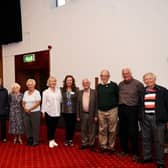Long-serving volunteers thanked by Andy Hardy, Dame Stella Manzie and Councillor Carolyn Watson-Merret, The Mayor of Rugby. Photo by John Bolton