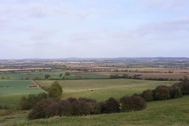 The countryside around Burton Dassett Southend. A talk about the settlement in the middle ages takes place in Banbury