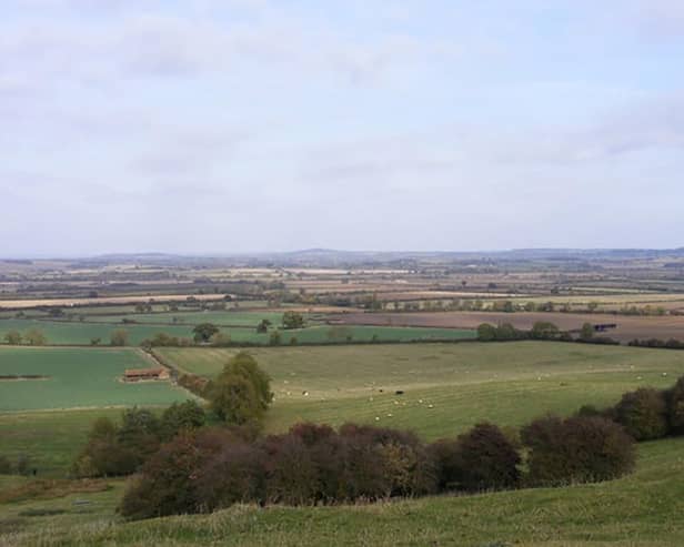 The countryside around Burton Dassett Southend. A talk about the settlement in the middle ages takes place in Banbury