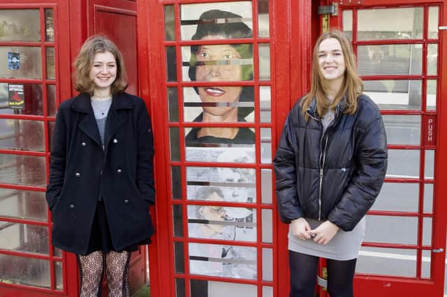 Arnold Lodge Pupils Robyn Aldridge and Madison Cox are displaying their work at Art Box in Leamington. Photo credit: David Chantrey