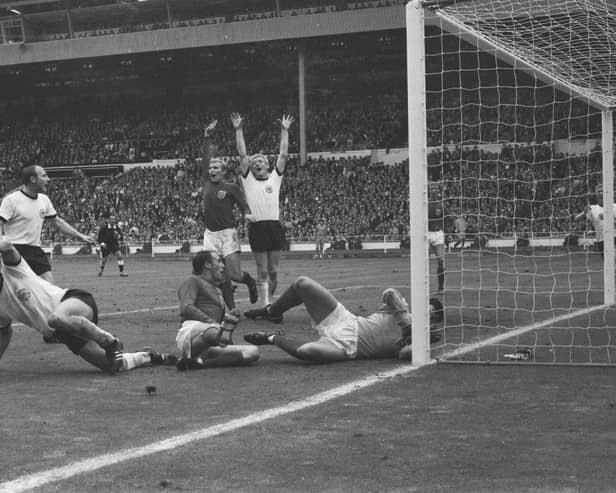 Few moments in sporting history have provoked such fierce debate as Geoff Hurst's second goal against West Germany in the 1966 final at Wembley. Fans all held their breath as referee Gottfried Dienst consulted with linesman Tofiq Bahramov before awarding the goal.