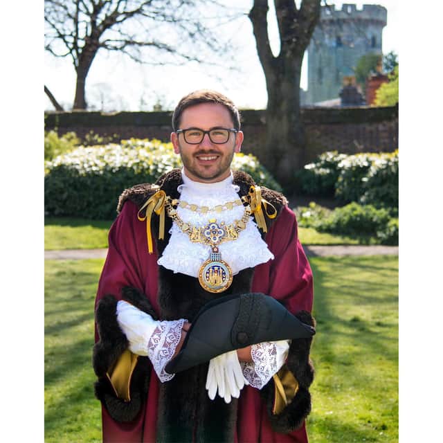 Cllr Richard Edgington has reflected on his year as the Mayor of Warwick as he prepares to hand over the chain of office to the next Mayor. Photo by Warwick Town Council