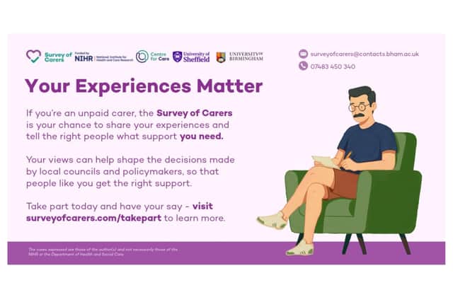 Warwickshire County Council is calling on all unpaid carers in the county to take part in a new survey pilot to help shape the future of care and support policy. Photo supplied by Warwickshire County Council