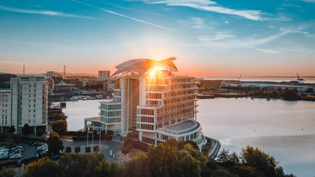 The five-star voco St David's Hotel, Cardiff Bay