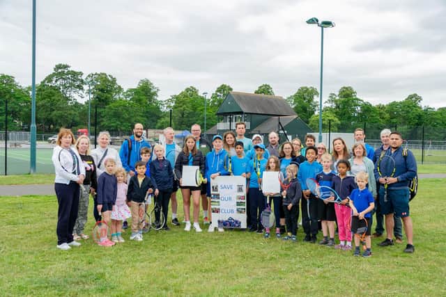 Members of the VP Tennis Club have campaigned against the tender process for the operation of the courts at Victoria Park in Leamington. Photo credit: Mike Baker- MDB