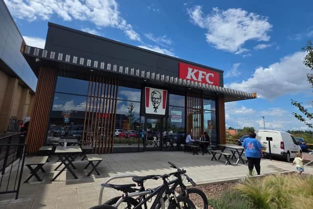 The new KFC site at the Leamington Shopping Park has now opened.