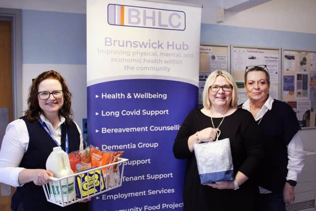 Sarah Gutteridge, Julie Clamp BHLC Health and Wellbeing Team, Helen Sheard, Finance Officer at BHLC