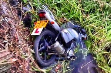 A stolen scooter dumped in a brook near Leamington has been recovered