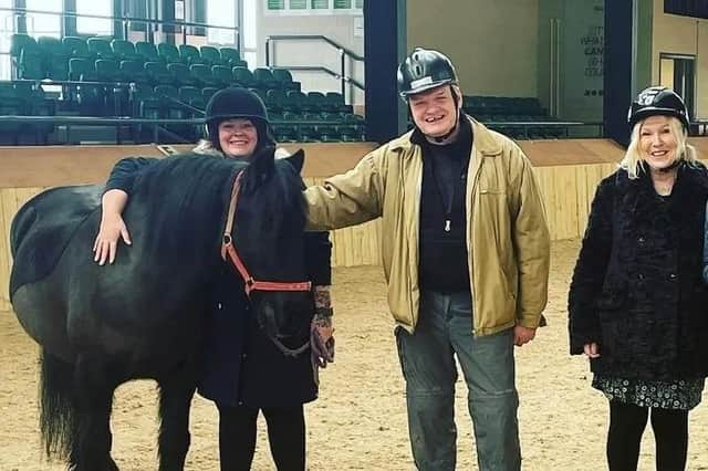 Local service users from Change Grow Live (CGL) took part in equine therapy.
