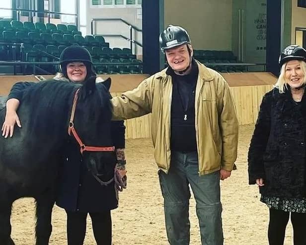 Local service users from Change Grow Live (CGL) took part in equine therapy.
