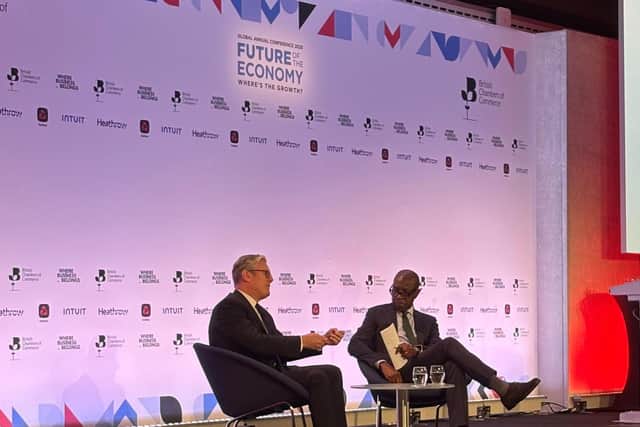 Sir Keir Starmer with Clive Myrie