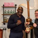 Johnny Nelson and David Blick at Warwickshire Gin's distillery in Leamington. Photo by Mark Varney