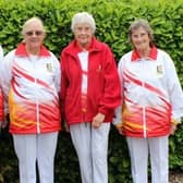 Warwickshire's winning rink against Bedfordshire - Janet Miller, Maureen Edwards, Pat Dahlgren and Pat Lowe