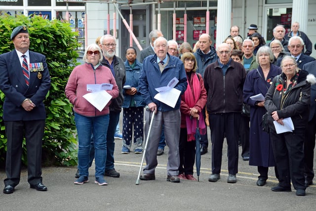 Photos of the service which took place at the war memorial at Euston Place in Leamington town centre on VE Day 80 yesterday (Thursday May 8).