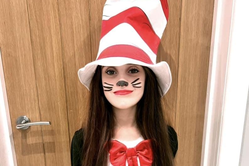 Esmee, 9, looks purr-fect.
