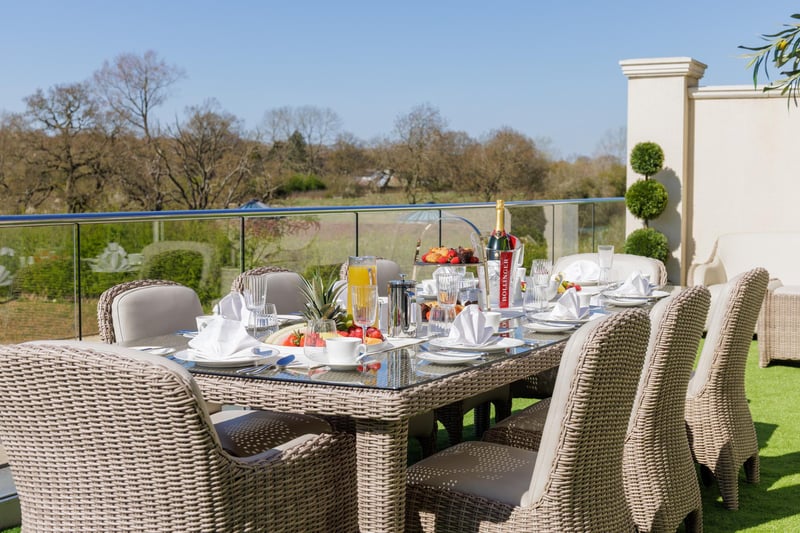 Relax and unwind on the balcony.