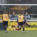 Ted Cann saved a first-half penalty to help Leamington beat Darlington.