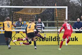 Ted Cann saved a first-half penalty to help Leamington beat Darlington.