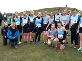 The Rugby & Northampton AC ladies team who competed in the Midland Women’s Cross Country League