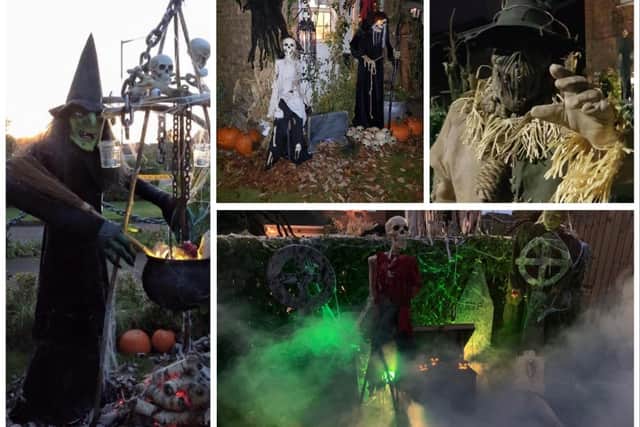 James and Laura Maclellan and their family will be turning their home in Hathaway Drive, in the Woodloes, into a spooky-themed house on October 31.  Photos supplied