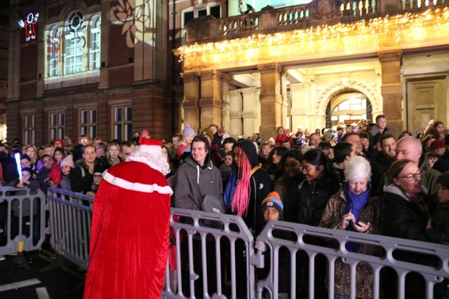 The Leamington Christmas lights switch-on 2023. Picture courtesy of Warwick District Council.