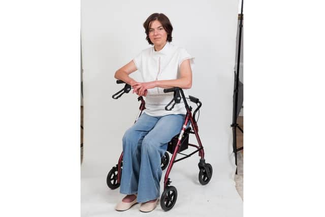 Seckin first noticed the inability to lift her right leg in Easter 2023 after jogging while on holiday in Turkey. Photo supplied by The MND Association