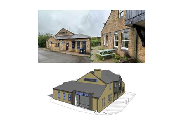 Top: The Waterside Inn in LeamingtonBottom: A CGI image of the Leamington drive-thru plans. Credit: Boyle & Summers architects.
