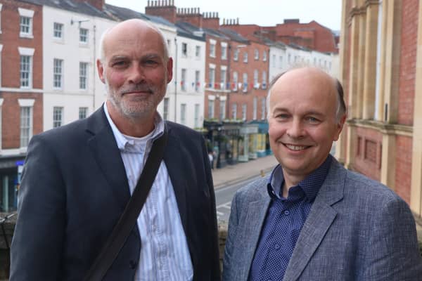 Warwick District Council's new leader Cllr Ian Davison (right) and new deputy leader  Cllr Chris King (left). Picture supplied.