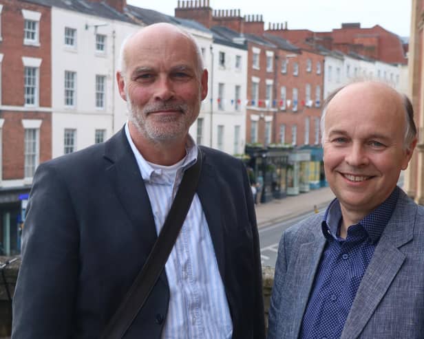 Warwick District Council's new leader Cllr Ian Davison (right) and new deputy leader  Cllr Chris King (left). Picture supplied.