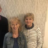 Pictured in the centre is Fiona Clayton, the Mid-Warks Amnesty Group chair with members who met with Matt Western MP: Keith Thompson and Belinda Pyke.