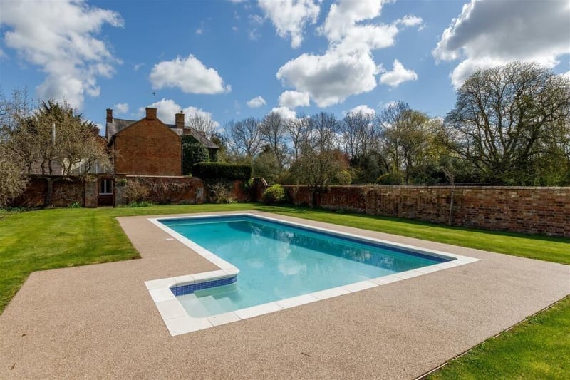 The pool is set in a walled garden. Photo by Godfrey Payton