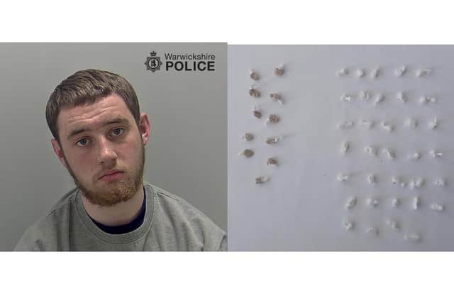 Drug dealer Harvey Griffiths tried to hide the drugs in his underwear.